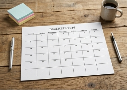 2026 Calendar Printable Landscape, Monthly Calendar Planner download PDF v1
